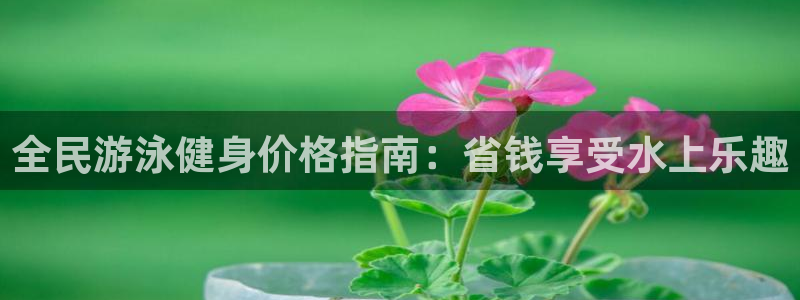 尊龙凯时人生就博：全民游泳健身价格指南：省钱享受水上乐趣